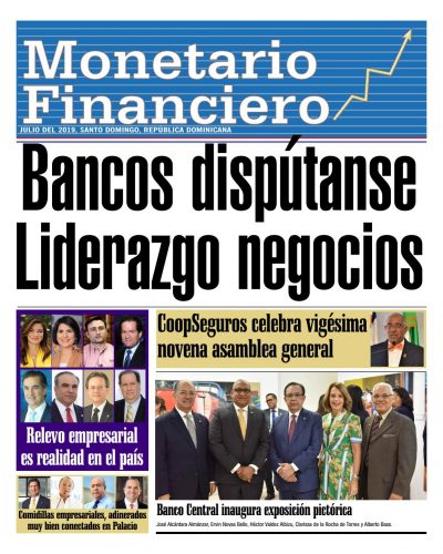 Portada Periódico Monetario Financiero, Lunes 08 de Julio, 2019