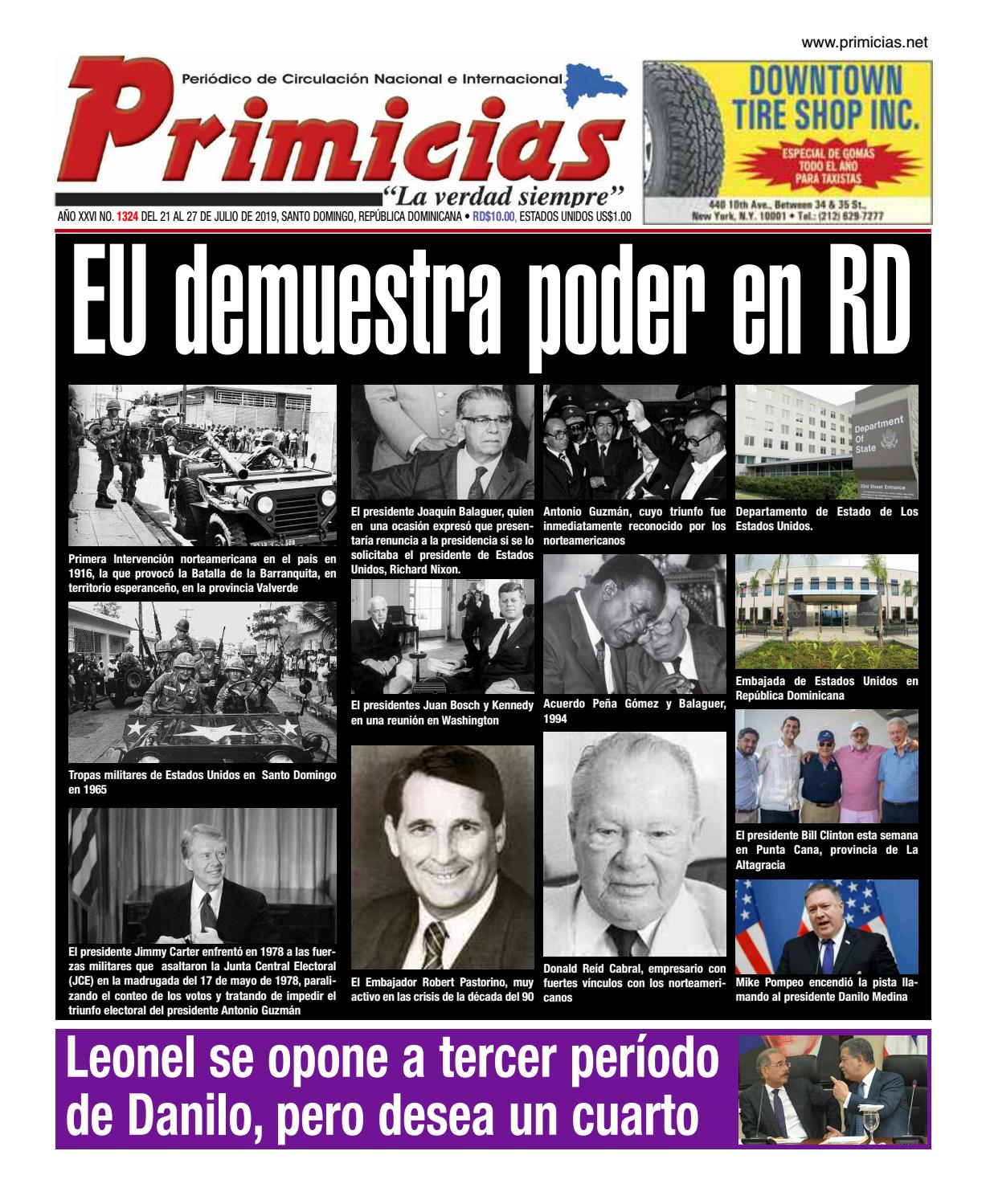 Portada Periódico Primicias, Lunes 22 de Julio, 2019