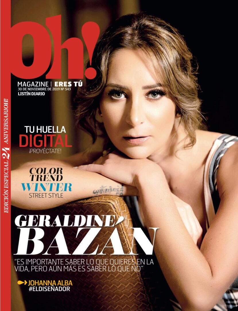 Portada Oh! Magazine, Diciembre, 2019