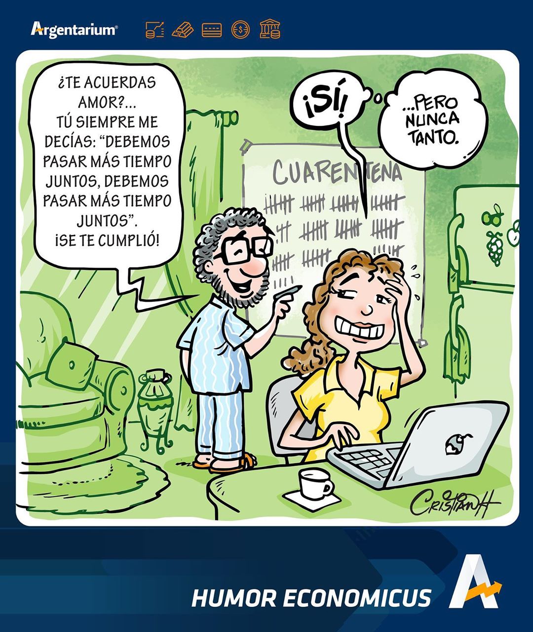 Caricatura Argentarium, #HumorEconomicus – De que el Covid nos une, nos une Caricatura Argentarium, #HumorEconomicus – De que el Covid nos une, nos une
