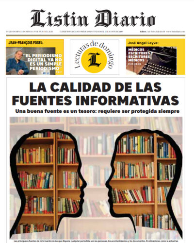 Portada Periódico Listín Diario, Domingo 19 de Julio, 2020