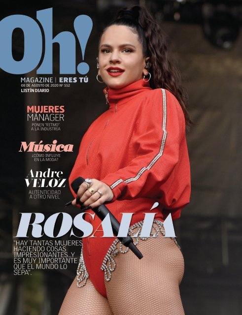 Portada Oh! Magazine, Agosto, 2020