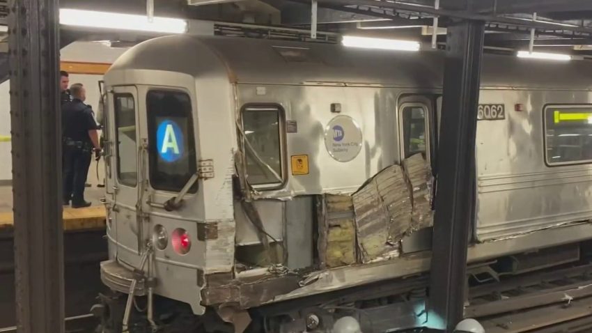 Tren A se dirigía Alto Manhattan se descarrila dejando tres heridos