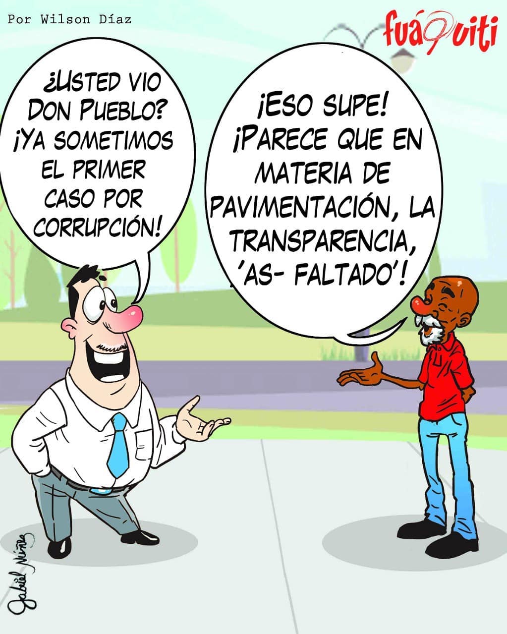 Caricatura Fuaquiti, 16 de Septiembre, 2020 – Don Pueblo y El Funcionario Caricatura Fuaquiti, 16 de Septiembre, 2020 – Don Pueblo y El Funcionario