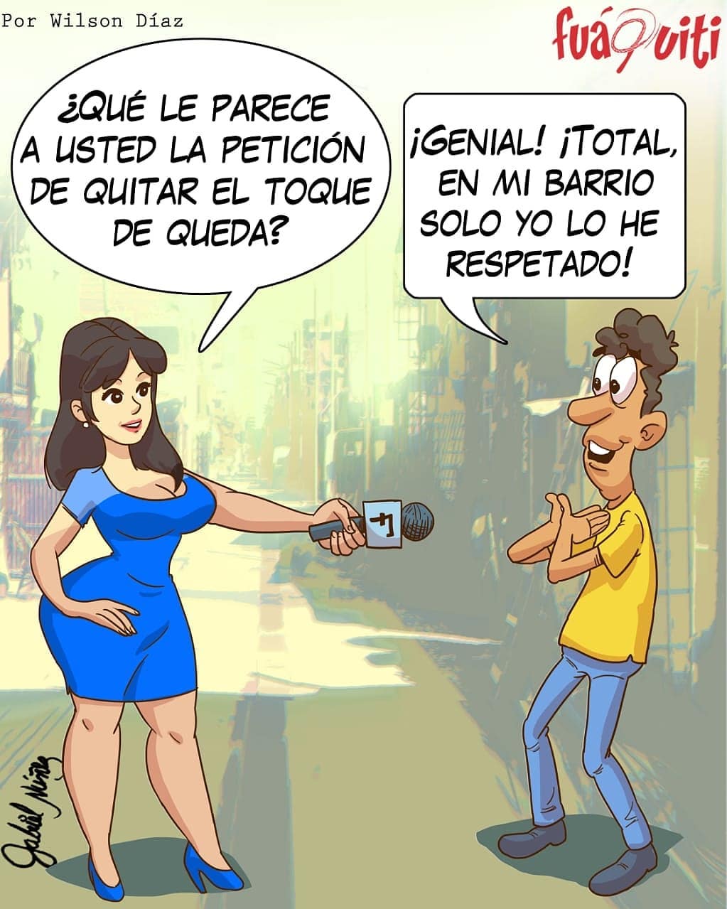 Caricatura Fuaquiti, 19 de Septiembre, 2020 – Toque de Queda Caricatura Fuaquiti, 19 de Septiembre, 2020 – Toque de Queda