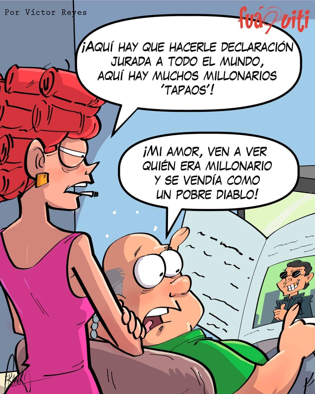 Caricatura Fuaquiti, 19 de Septiembre, 2020 -¡Millonarios por pipá! Caricatura Fuaquiti, 19 de Septiembre, 2020 -¡Millonarios por pipá!