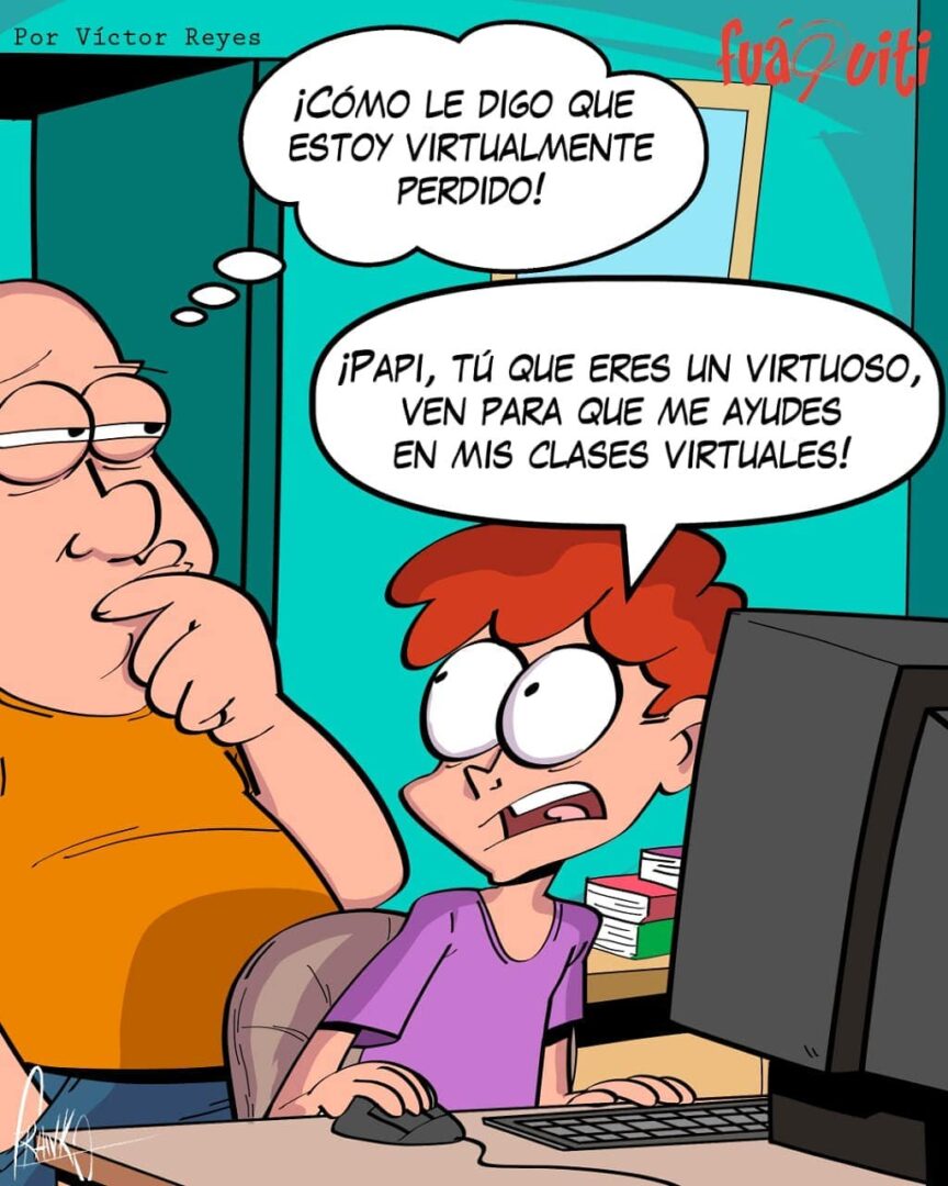 Caricatura Fuaquiti, 27 de Septiembre, 2020 – ¡Clases virtuales!