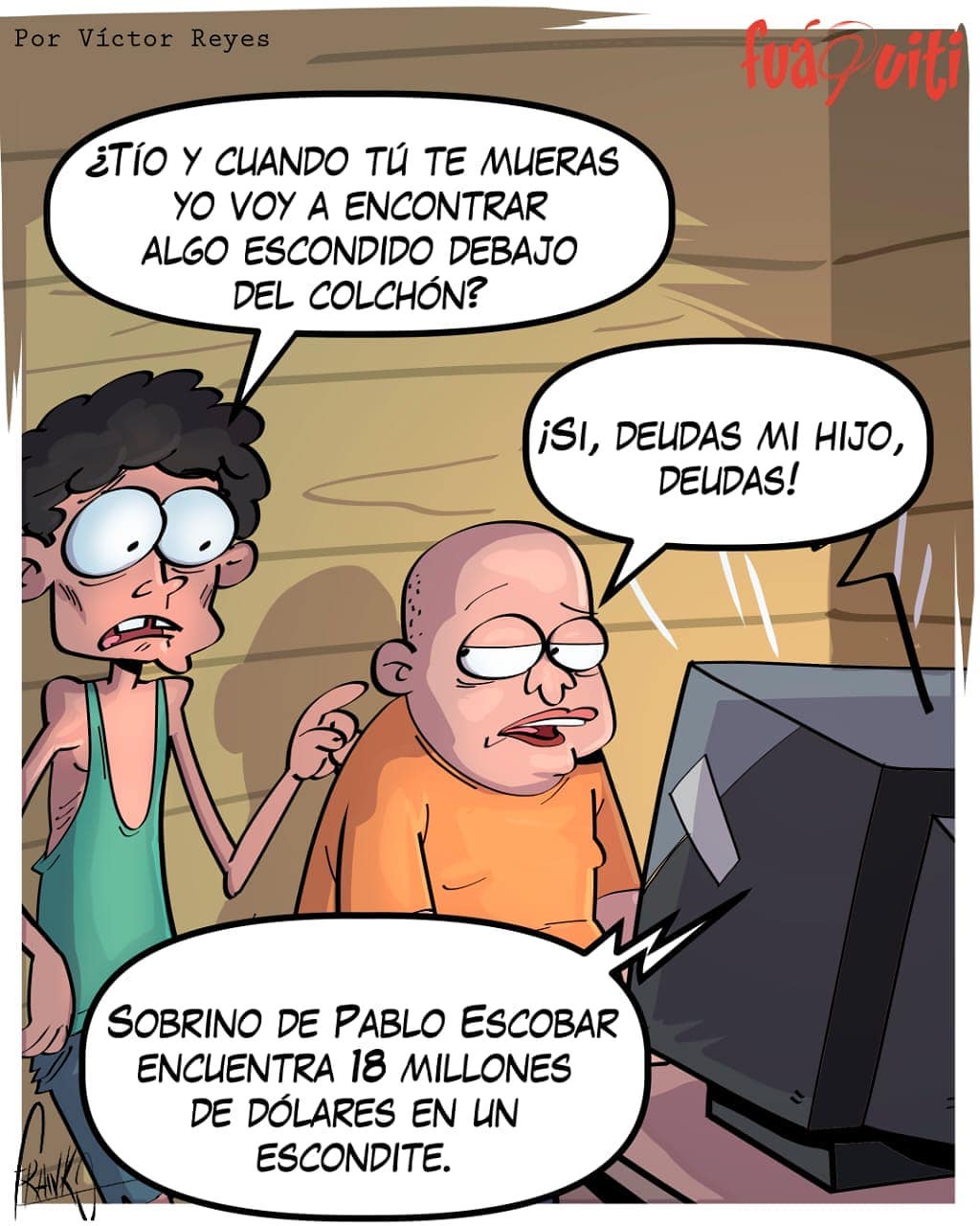 Caricatura Fuaquiti, 28 de Septiembre, 2020 – ¡Sobrino de Pablo Escobar! Caricatura Fuaquiti, 28 de Septiembre, 2020 – ¡Sobrino de Pablo Escobar!