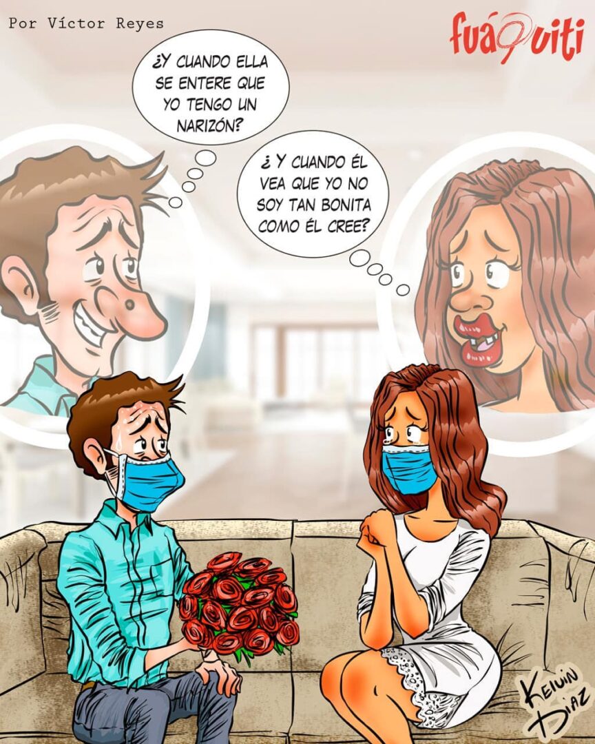 Caricatura Fuaquiti, 29 de Septiembre, 2020 – ¡Amor en tiempos de mascarilla!