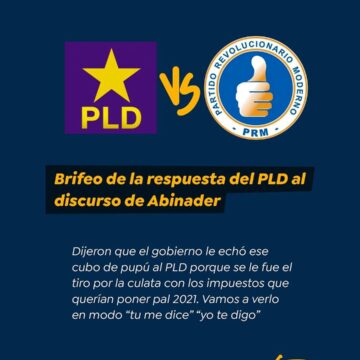 Brifeo de la respuesta del PLD al discurso de Abinader