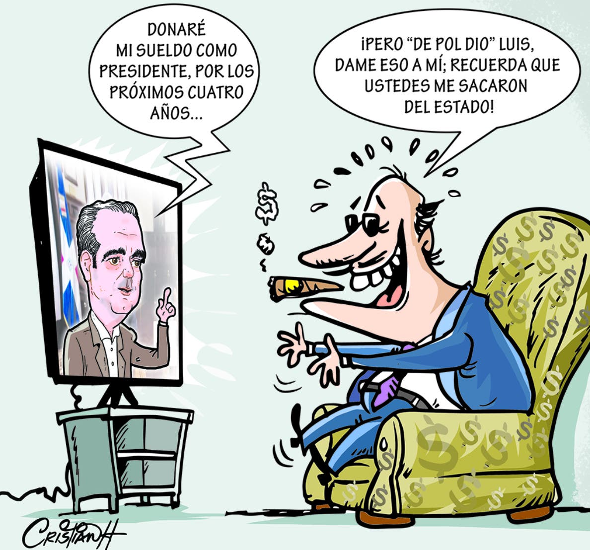 Caricatura Cristian Caricaturas – El Día, 19 de Octubre, 2020