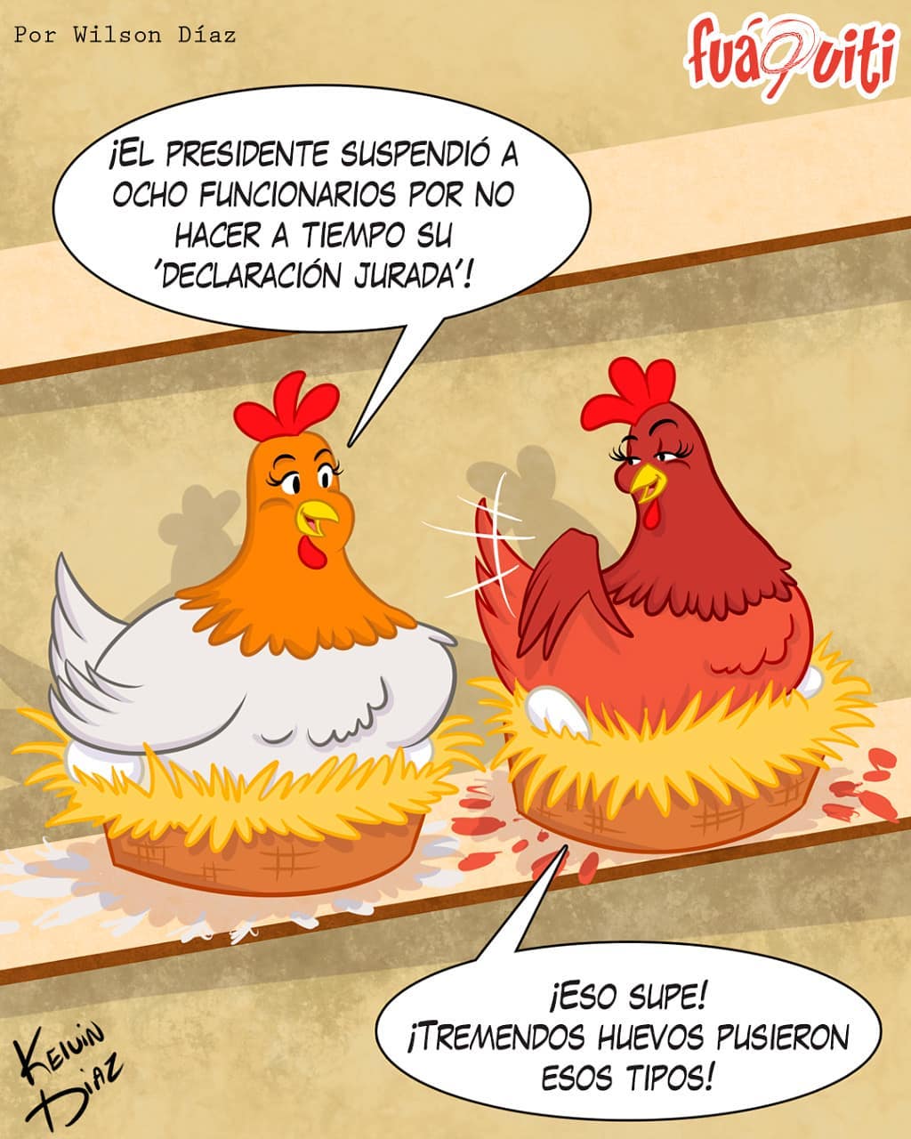 Caricatura Fuaquiti, 04 de Octubre, 2020 - ¡Las Gallinas Jodedoras! -  Dominicana.do