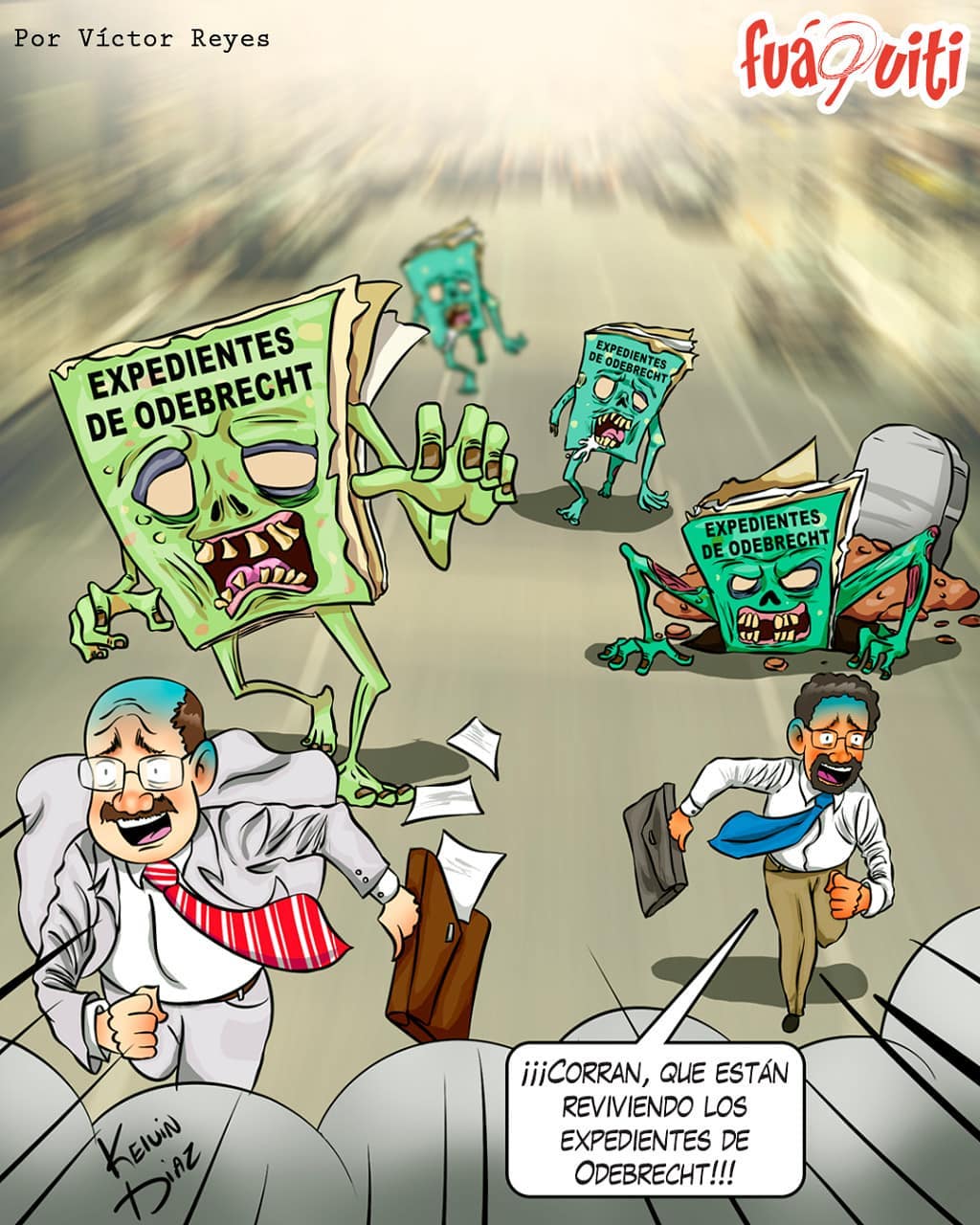 Caricatura Fuaquiti, 12 de Octubre, 2020 – ¡Los expedientes de Odebrecht! Caricatura Fuaquiti, 12 de Octubre, 2020 – ¡Los expedientes de Odebrecht!