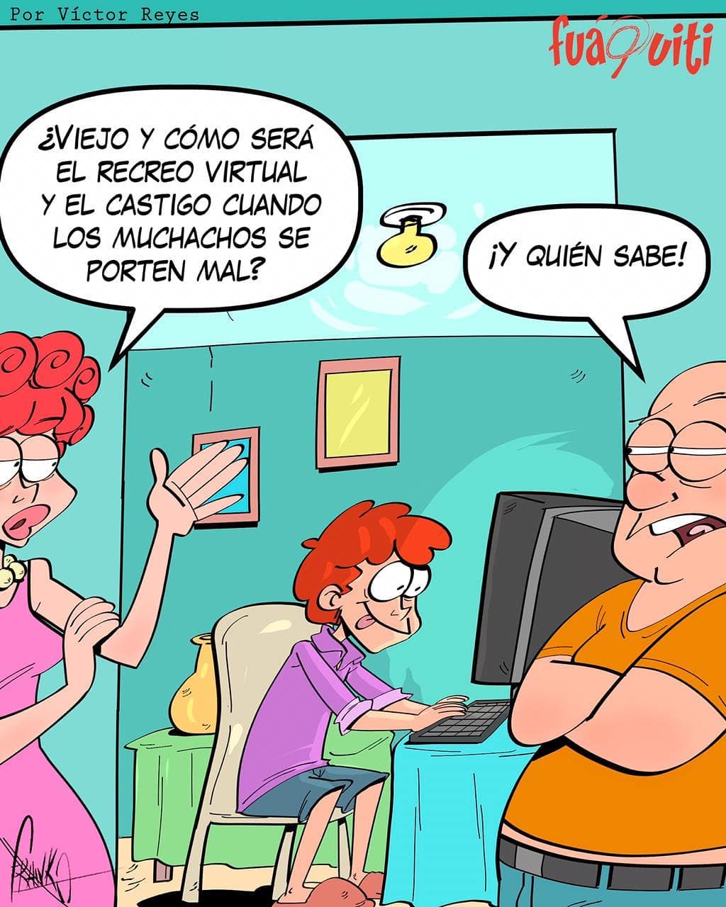 Caricatura Fuaquiti, 16 de Octubre, 2020 – ¡Castigos virtuales! Caricatura Fuaquiti, 16 de Octubre, 2020 – ¡Castigos virtuales!