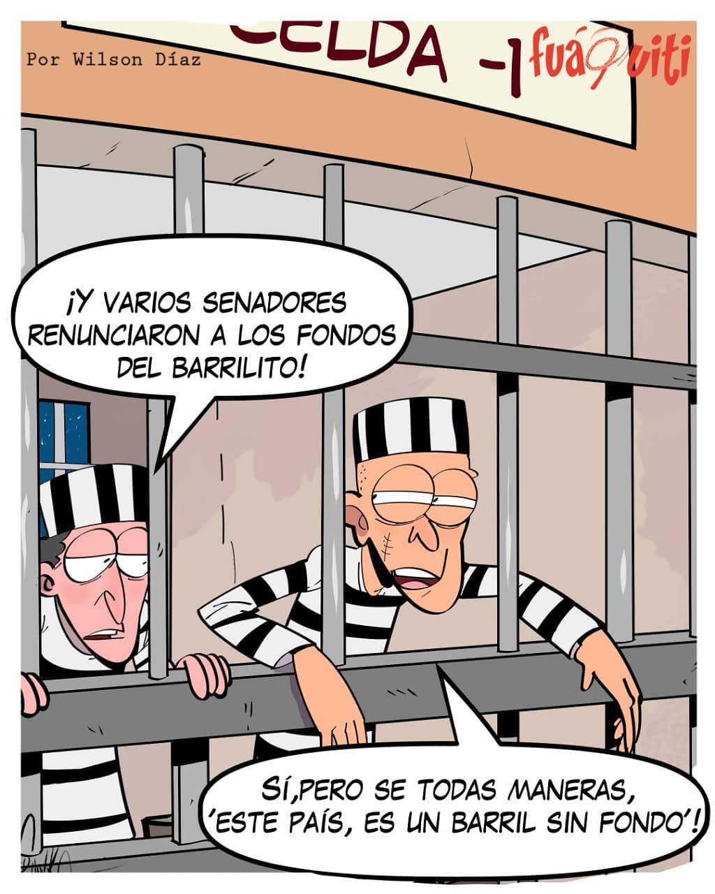 Caricatura Fuaquiti, 17 de Octubre, 2020 – ¡Cárcel a la prisión! Caricatura Fuaquiti, 17 de Octubre, 2020 – ¡Cárcel a la prisión!