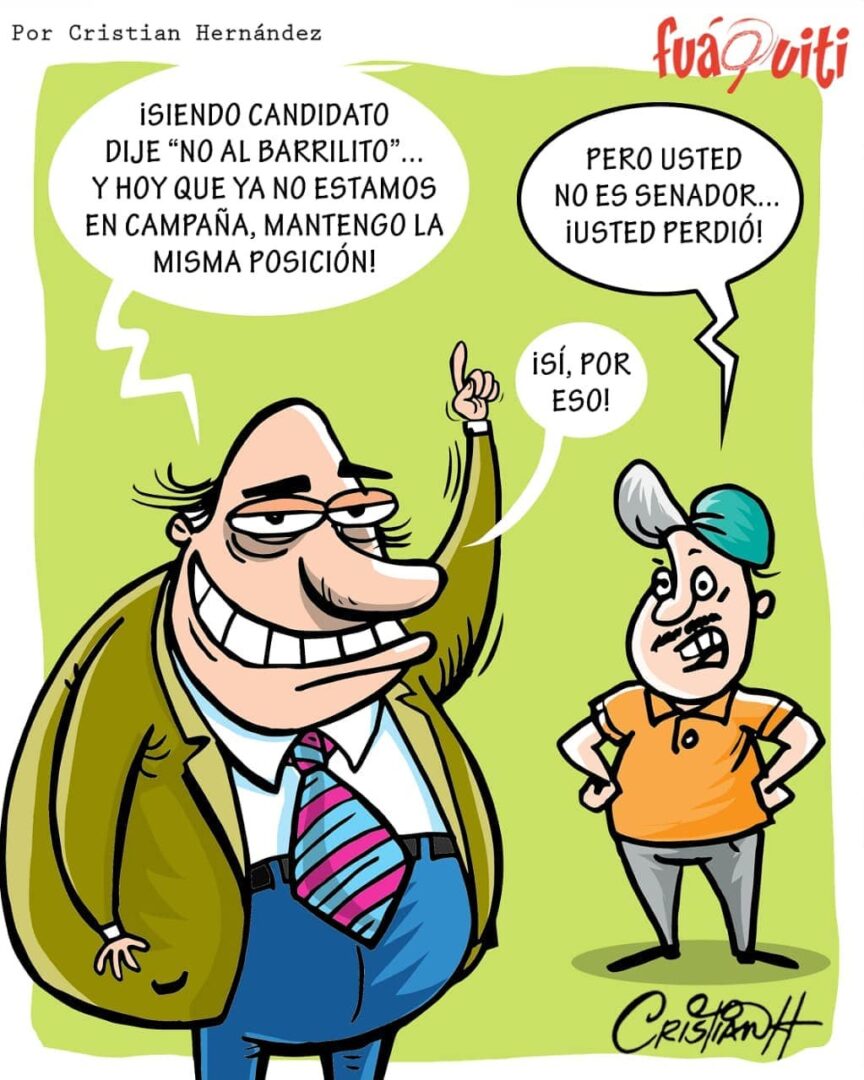 Caricatura Fuaquiti, 20 de Octubre, 2020 – ¡Opuesto al Barrilito!