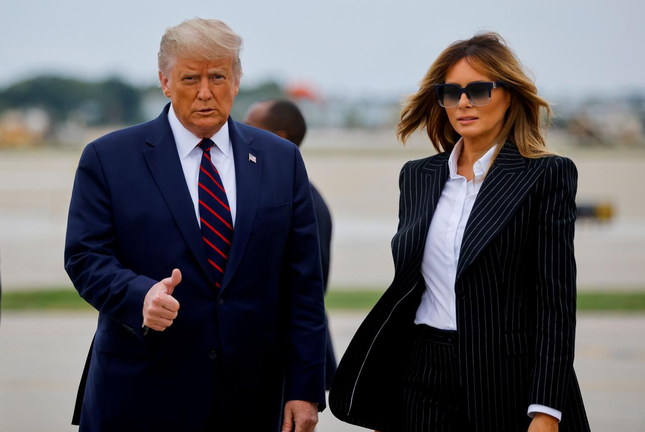 Trump y Melania se vacunaron en la Casa Blanca
