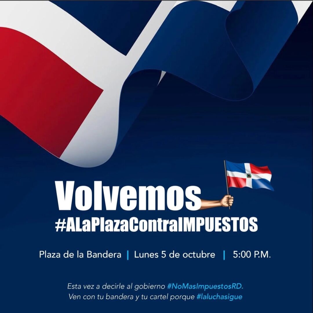 Convocan protesta pacífica en la Plaza de la Bandera contra aplicación de impuestos