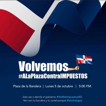Convocan protesta pacífica en la Plaza de la Bandera contra aplicación de impuestos