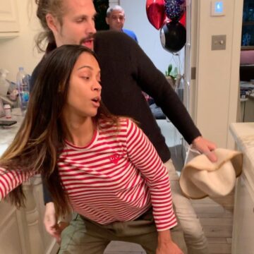 Actriz Dominicana Zoe Saldaña en Perreo