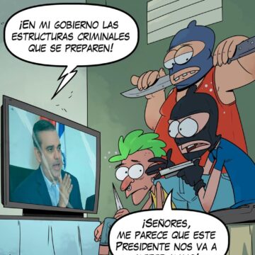 Caricatura Fuaquiti, 03 de Noviembre, 2020 – ¡Luis Abinader y el crimen!
