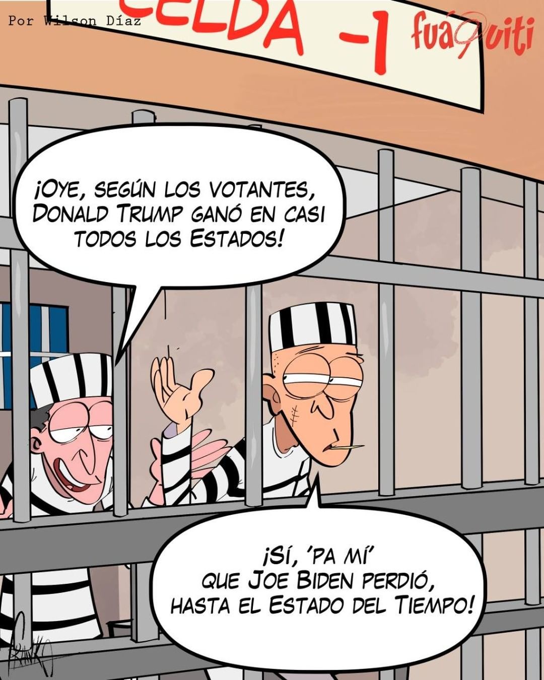 Caricatura Fuaquiti, 12 de Noviembre, 2020 – ¡Cárcel la Libertad! Caricatura Fuaquiti, 12 de Noviembre, 2020 – ¡Cárcel la Libertad!