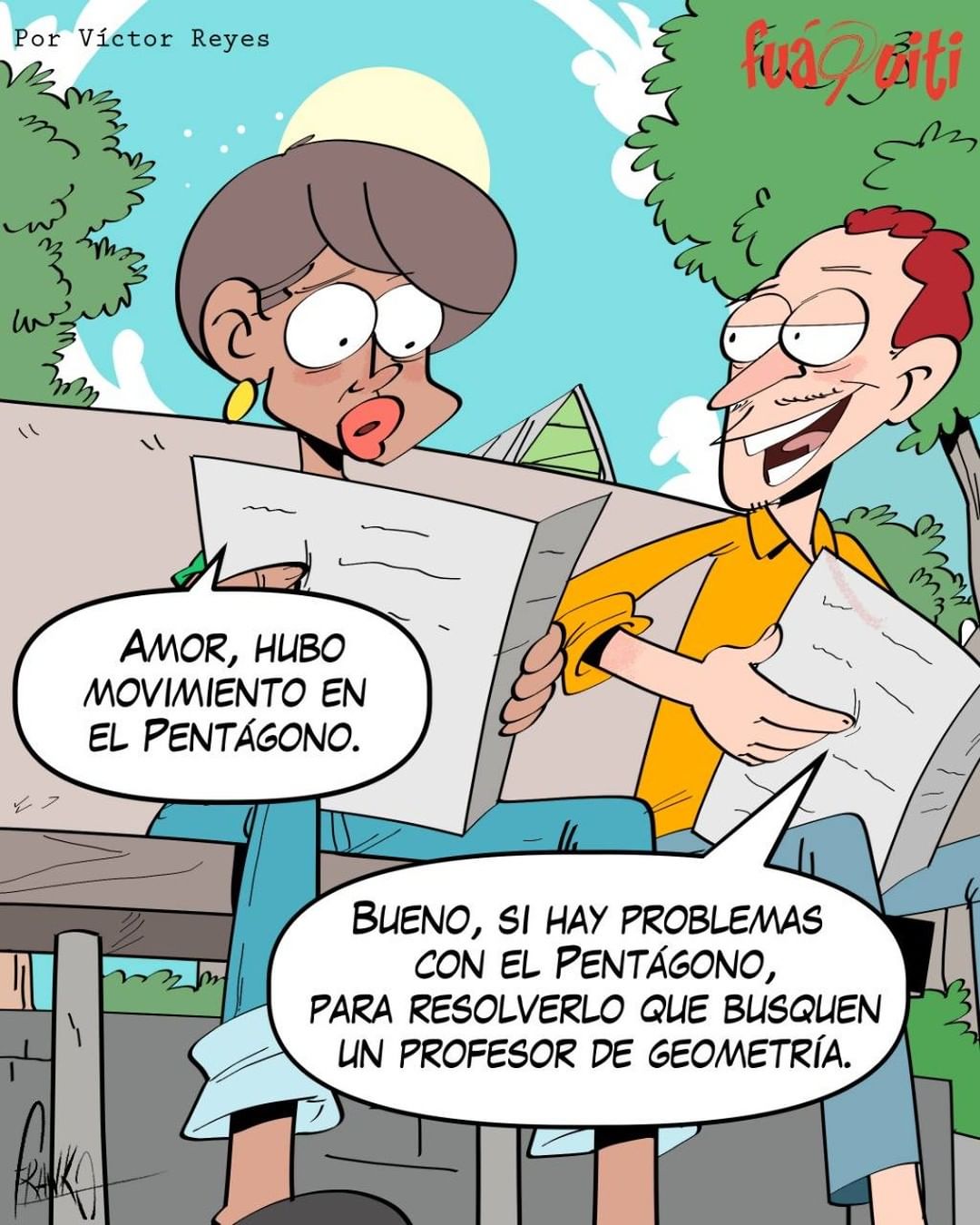Caricatura Fuaquiti, 13 de Noviembre, 2020 – ¡El Pentágono! Caricatura Fuaquiti, 13 de Noviembre, 2020 – ¡El Pentágono!