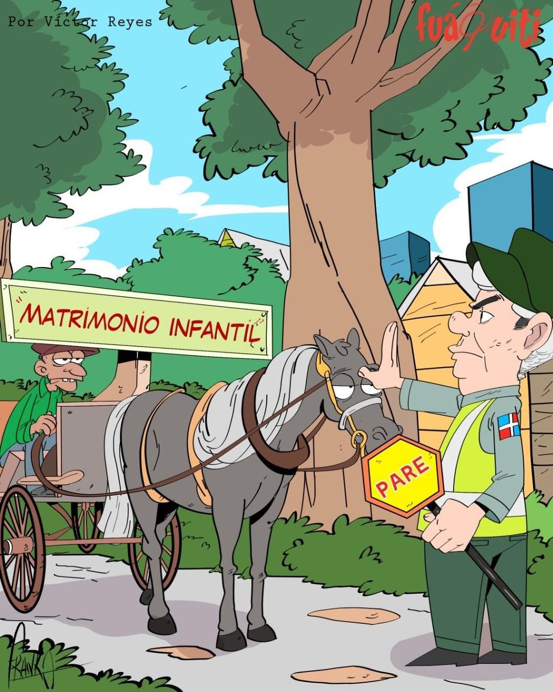 Caricatura Fuaquiti, 19 de Noviembre, 2020 – ¡Abinader y el matrimonio infantil! Caricatura Fuaquiti, 19 de Noviembre, 2020 – ¡Abinader y el matrimonio infantil!
