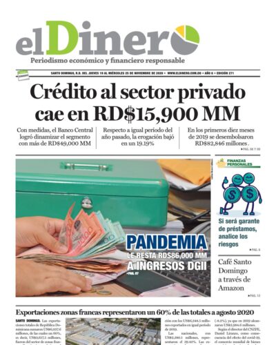 Portada Periódico El Dinero, Jueves 19 de Noviembre, 2020