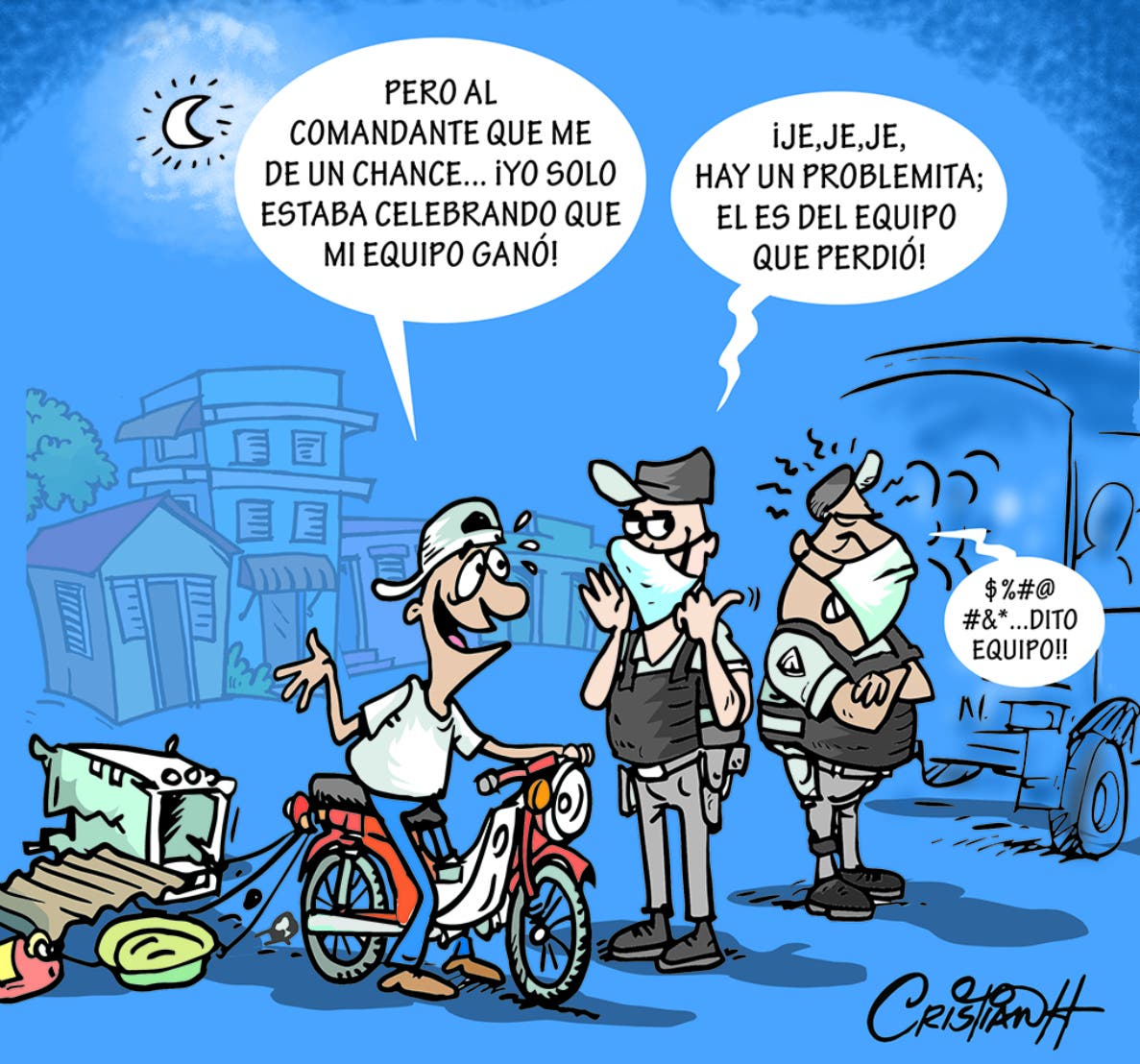 Caricatura Cristian Caricaturas - El Día, 19 de Enero, 2021 - Dominicana.do