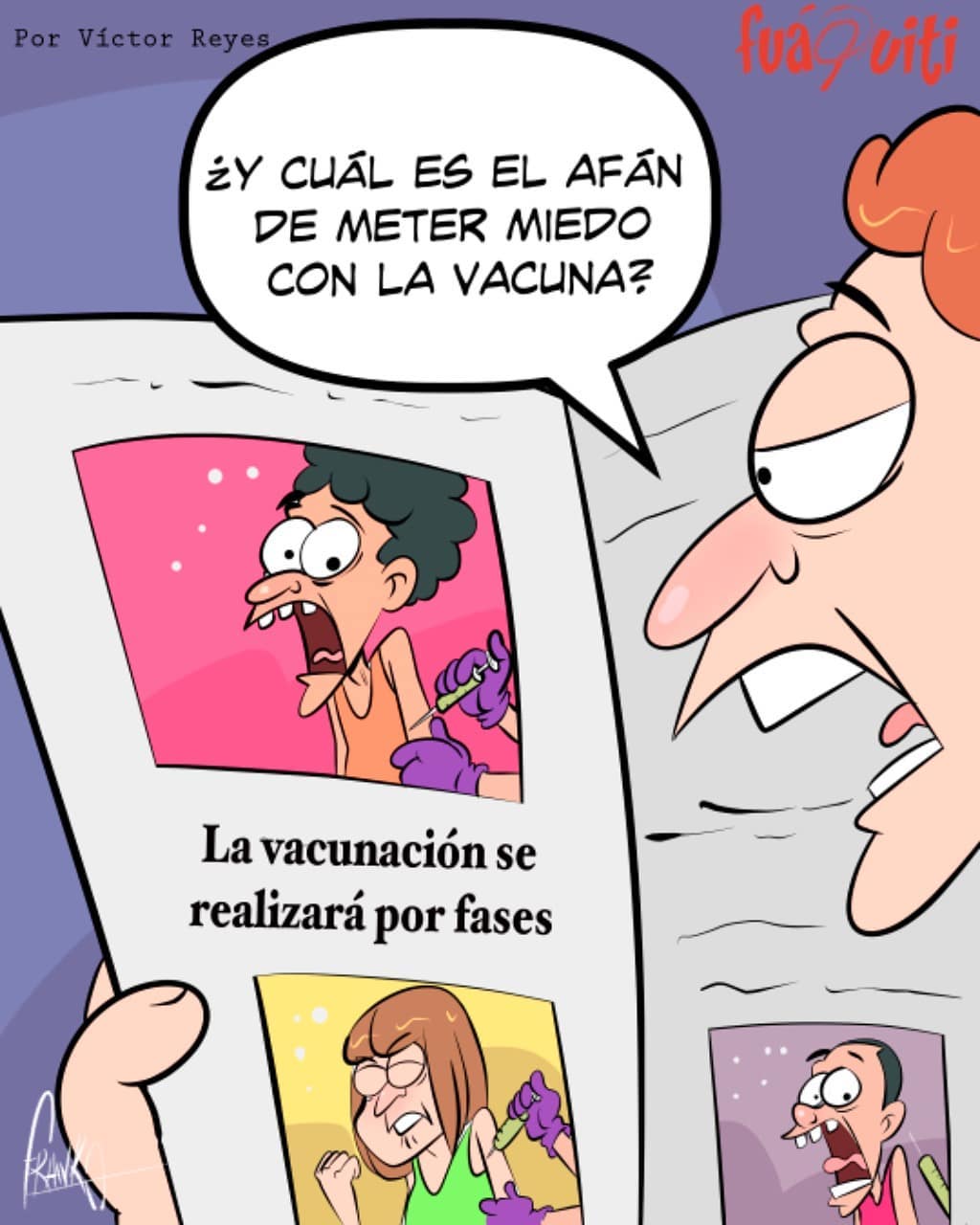 Caricatura Fuaquiti, 24 de Febrero, 2021 – ¡La vacuna! Caricatura Fuaquiti, 24 de Febrero, 2021 – ¡La vacuna!