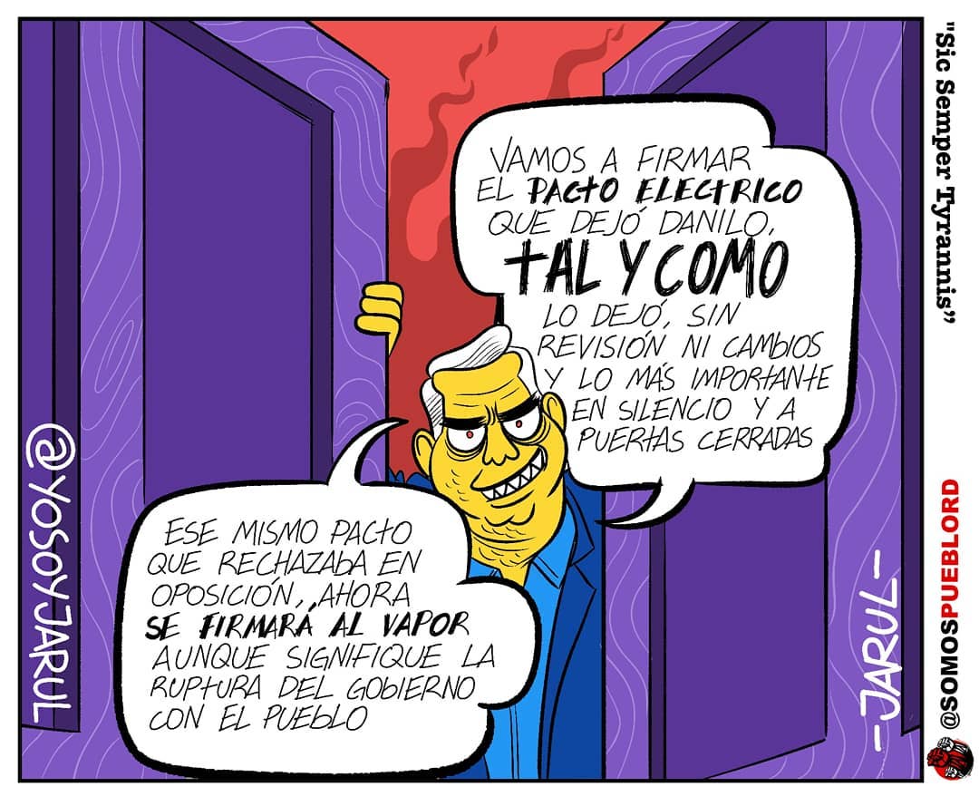 Caricatura Jarúl – 24 de Febrero, 2021 – El Pacto Eléctrico de Danilo Caricatura Jarúl – 24 de Febrero, 2021 – El Pacto Eléctrico de Danilo