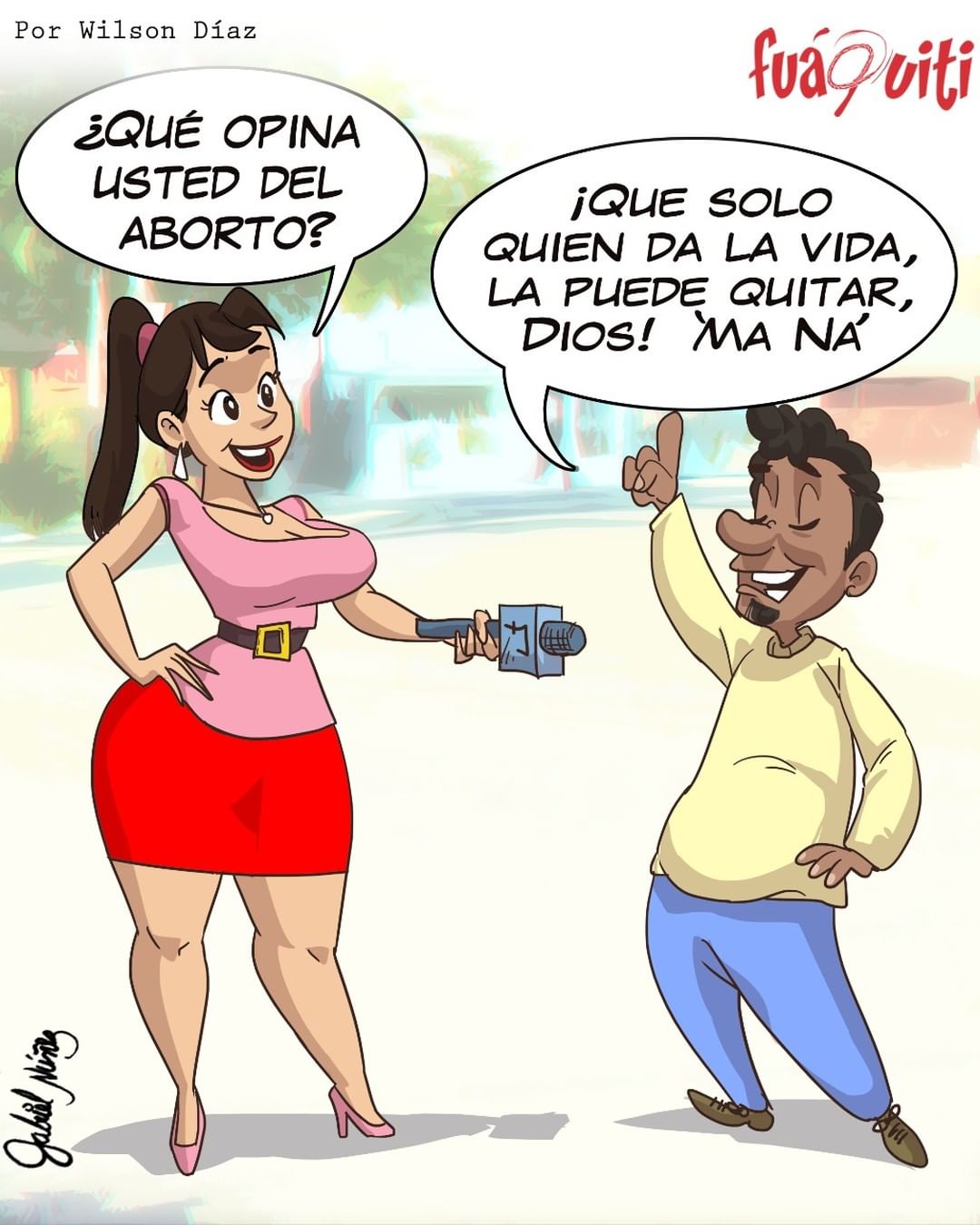 A la calle no hay quien la calle! - Caricatura Fuaquiti, 18 de Marzo, 2021  - Dominicana.do