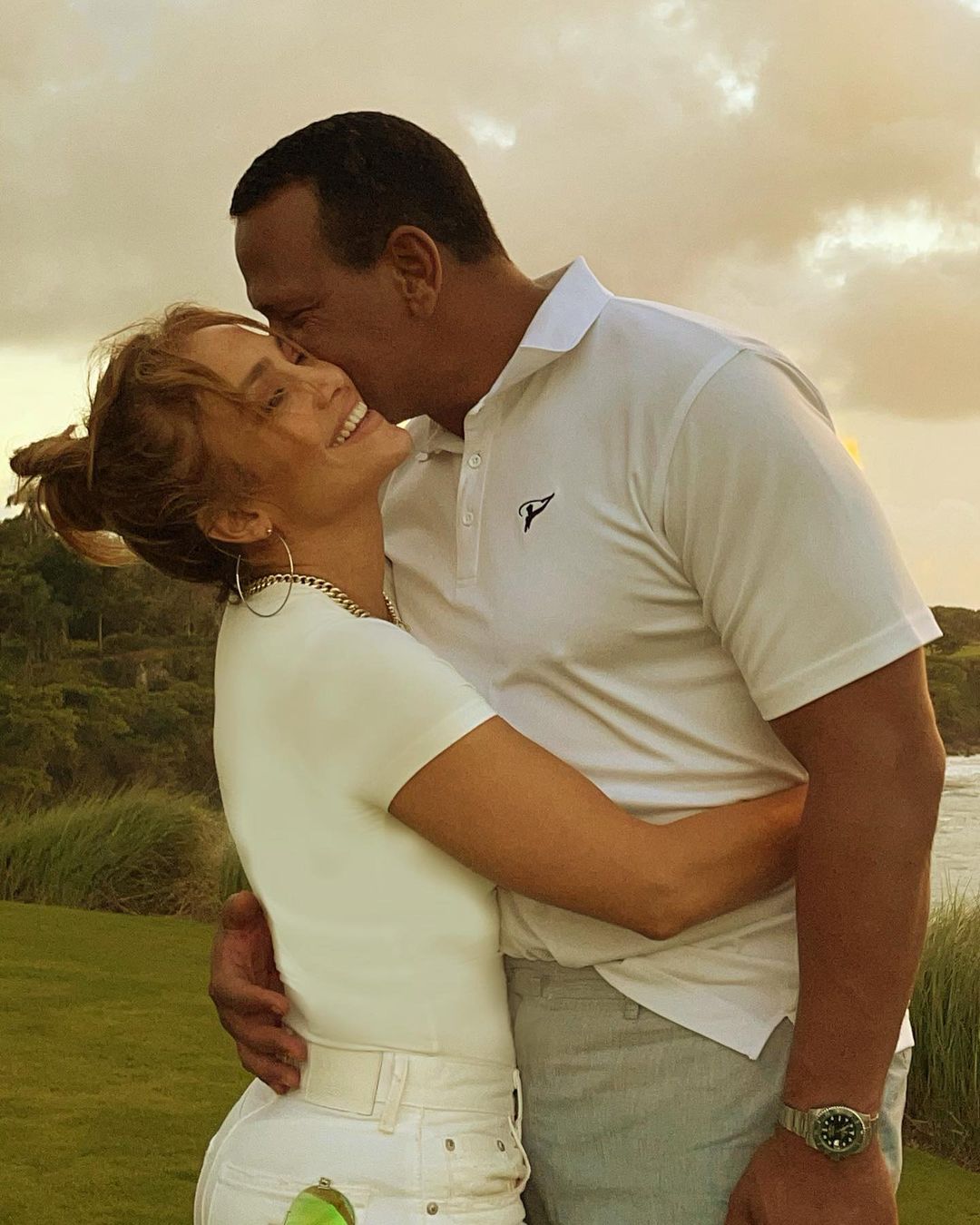 Jennifer López celebra con Alex Rodríguez la independencia dominicana