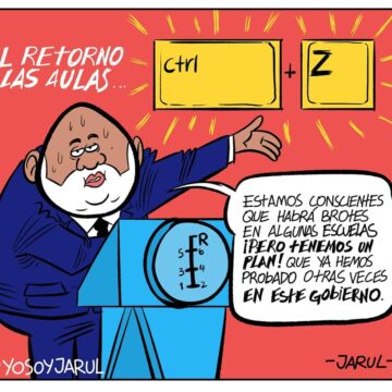 El regreso a las aulas – Caricatura Jarúl – 05 de Marzo, 2021