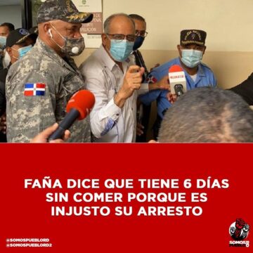 Faña dice que tiene 6 días sin comer porque es injusto su arresto