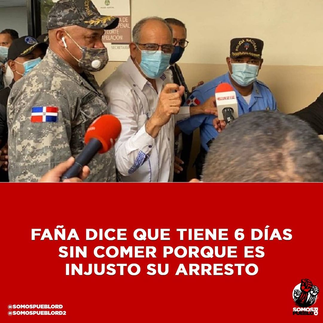 Faña dice que tiene 6 días sin comer porque es injusto su arresto