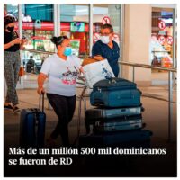 Millón 500 Mil + Dominicanos Se Fueron, Diario Libre, 15 de Marzo, 2021