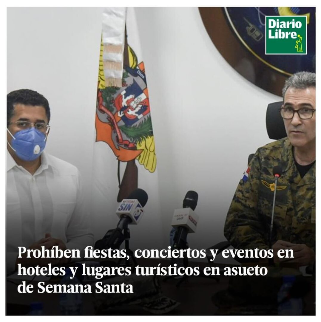 Prohíben Fiestas, Diario Libre, 25 de Marzo, 2021