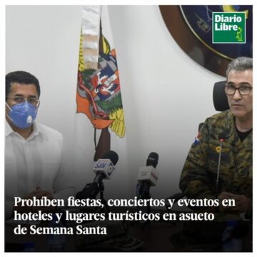 Prohíben Fiestas, Diario Libre, 25 de Marzo, 2021