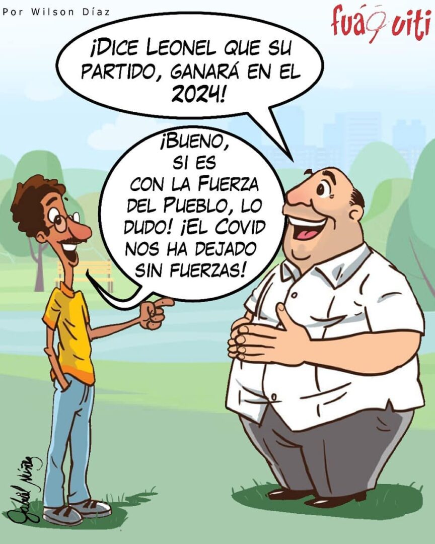 Ta' caliente Leonel con el Covid, Caricatura Fuaquiti, 25 de Marzo, 2021