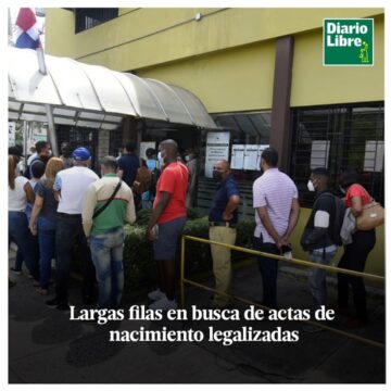 Actas del Estado Civil, Diario Libre, 13 de Abril, 2021