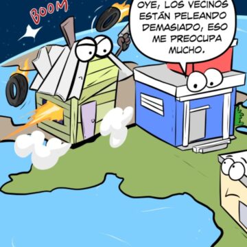 Alguien que le diga al vecino que se calme… Quién se atreve – Caricatura Fuaquiti – 09 de Abril 2021