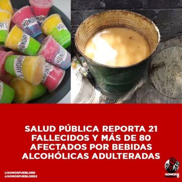 Bebidas Alcohólicas Adulteradas, Somos Pueblo, 07 de Abril, 2021