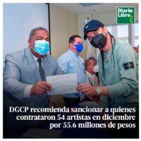 DGCP, Diario Libre, 12 de Abril, 2021