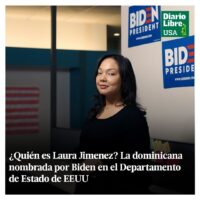 Dominicana Laura Jimenez, Diario Libre, 12 de Abril, 2021