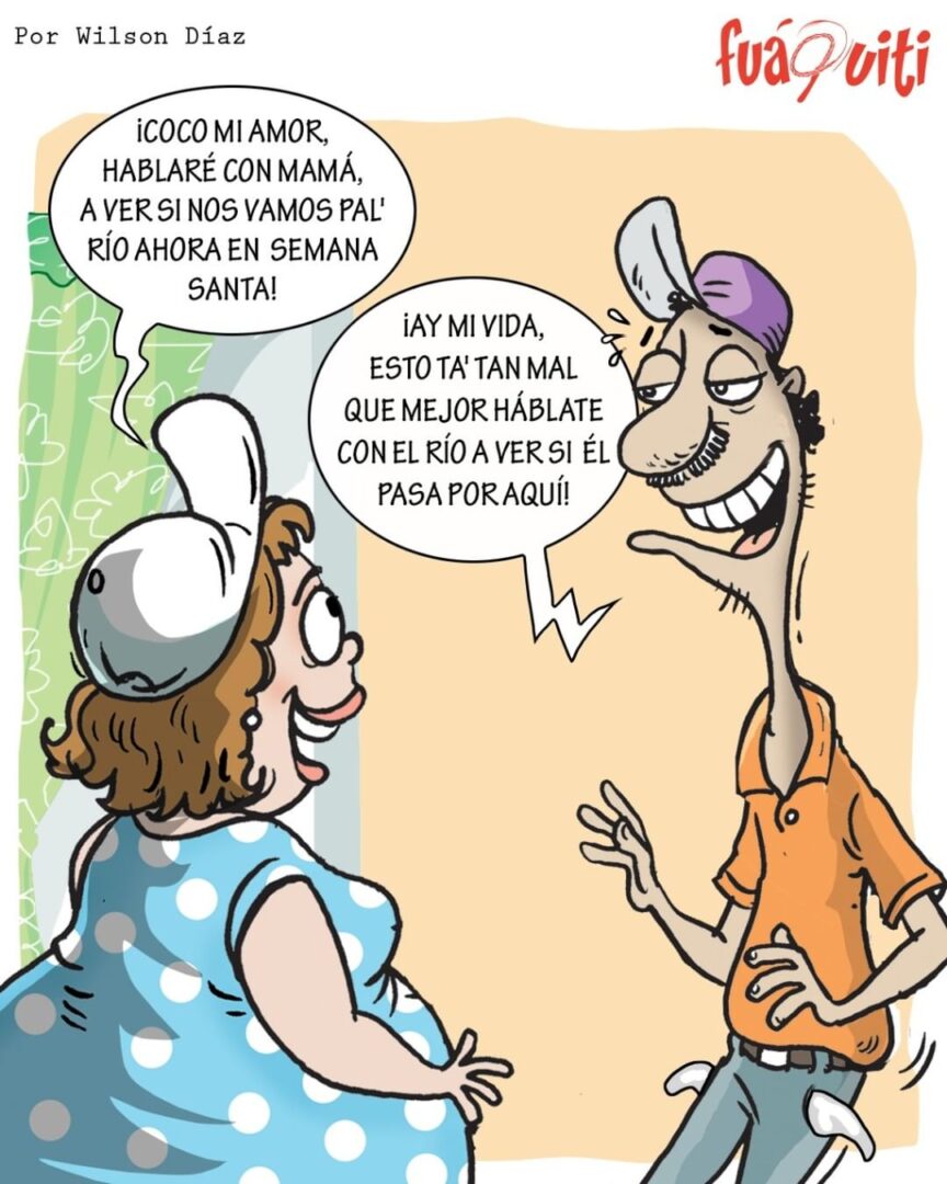 El Río viene pa' donde Cocote y Molleja – Caricatura Fuaquiti, 02 de Abril, 2021