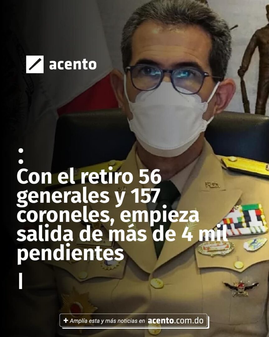 Generales Pensionados, Acento, 13 de Abril, 2021