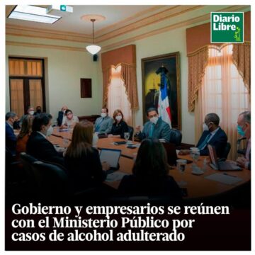 Gobierno Alcohol Adulterado, Diario Libre, 12 de Abril, 2021