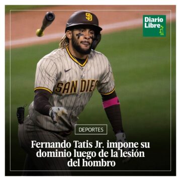 Hombro Fernando Tatis Jr, Diario Libre, 26 de Abril, 2021